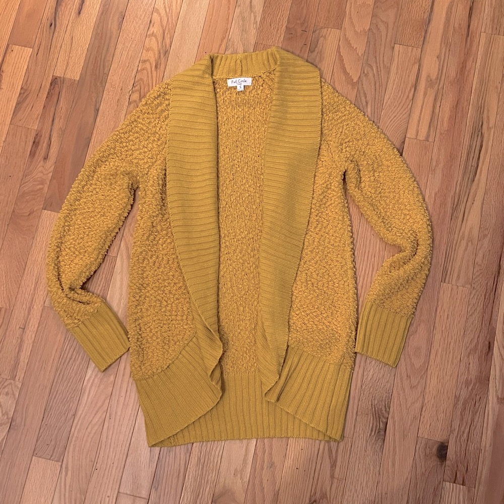 Mustard Yellow cardigan size small